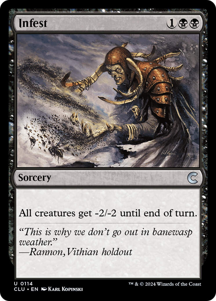 {C} Infest [Ravnica: Clue Edition][CLU 114]