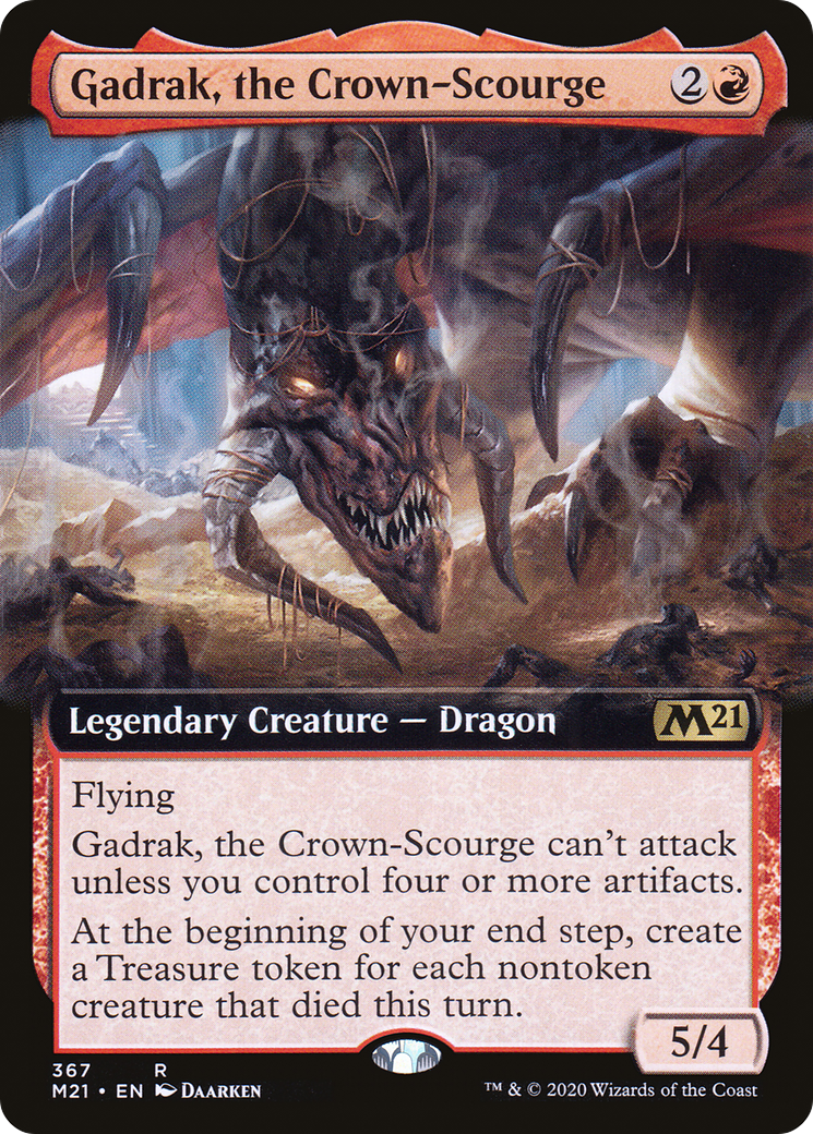 {R} Gadrak, the Crown-Scourge (Extended Art) [Core Set 2021][M21 367] - Misty Mountain Games