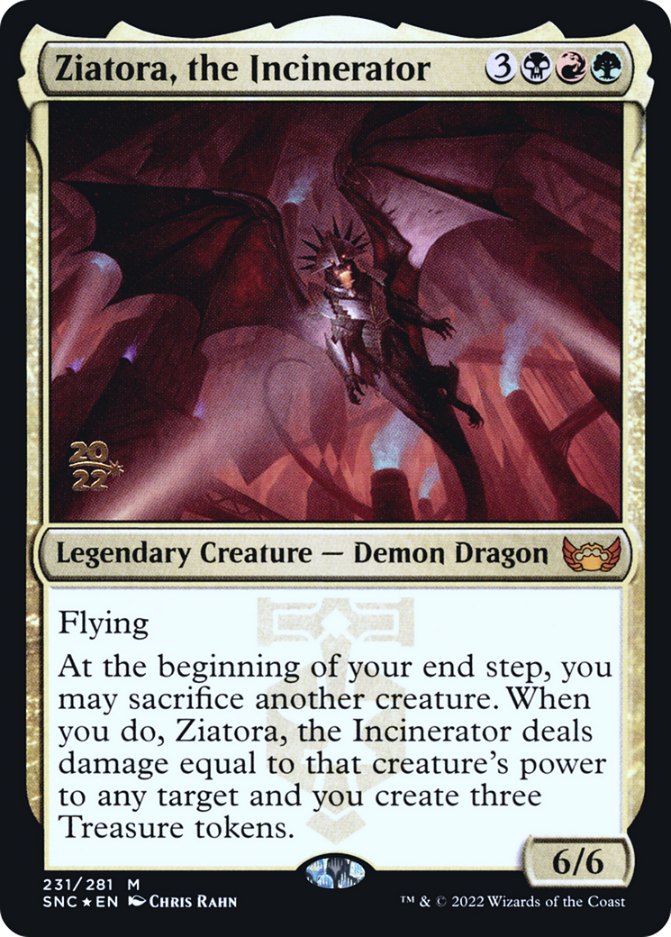 {R} Ziatora, the Incinerator [Streets of New Capenna Prerelease Promos][PR SNC 231]