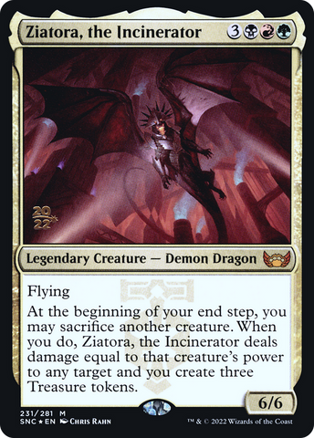 {R} Ziatora, the Incinerator [Streets of New Capenna Prerelease Promos][PR SNC 231]
