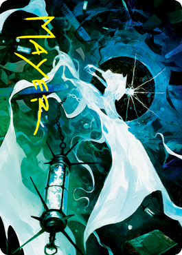 {A} Thirst for Discovery Art Card (Gold-Stamped Signature) [Innistrad: Crimson Vow Art Series][GS AVOW 025]
