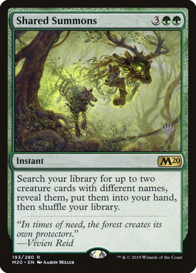 {R} Shared Summons (Promo Pack) [Core Set 2020 Promos][PP M20 193]