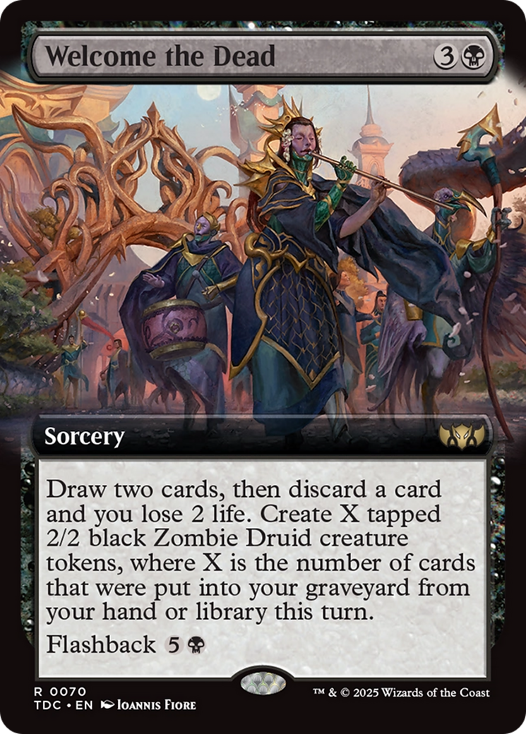 {R} Welcome the Dead (Extended Art) [Tarkir: Dragonstorm Commander][TDC 070]