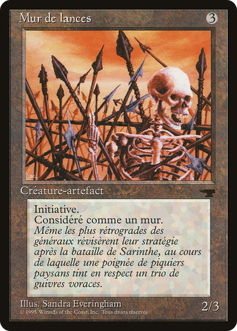 {C} Wall of Spears (French) - "Mur de lances" [Renaissance][REN 166]