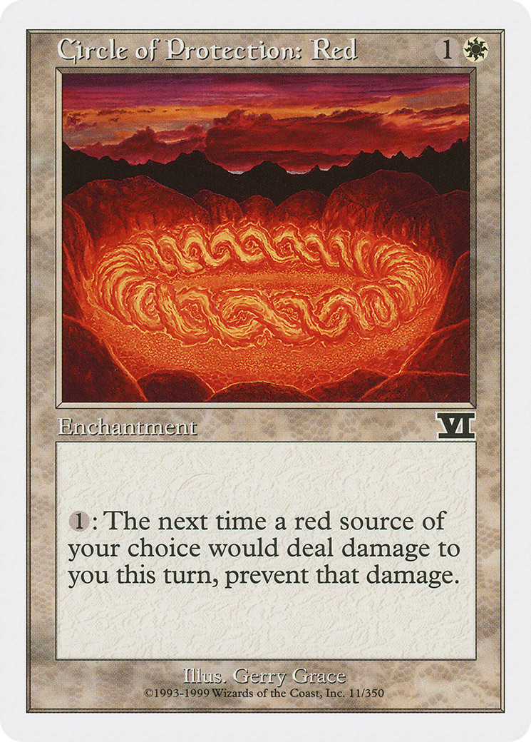 {C} Circle of Protection: Red [Classic Sixth Edition][6ED 011]