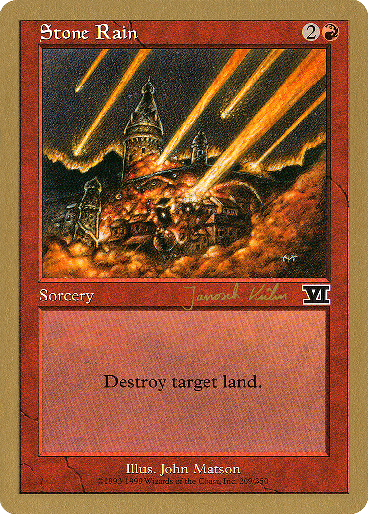 {C} Stone Rain (Janosch Kuhn) [World Championship Decks 2000][GB WC00 JK209]