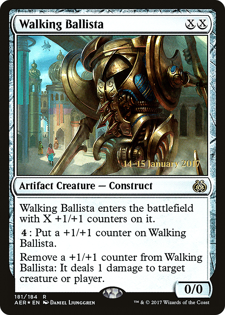 {R} Walking Ballista [Aether Revolt Prerelease Promos][PR AER 181] - Misty Mountain Games