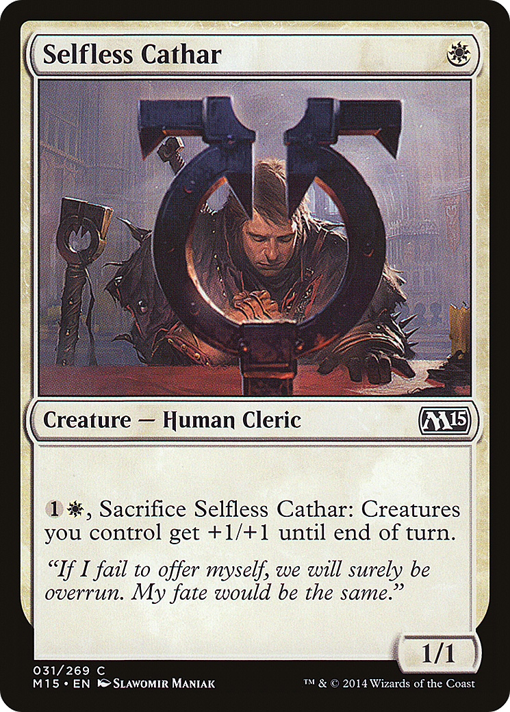 {C} Selfless Cathar [Magic 2015][M15 031] - Misty Mountain Games