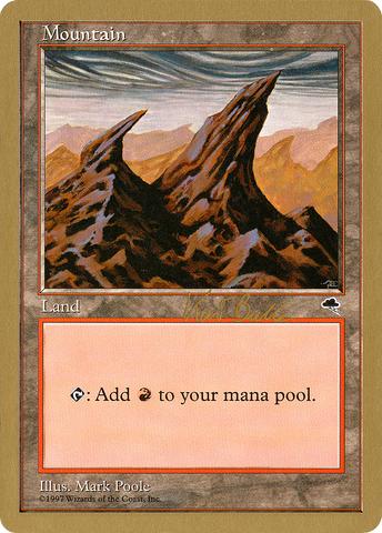 {B}[GB WC99 KB344] Mountain (kb344) (Kai Budde) [World Championship Decks 1999]