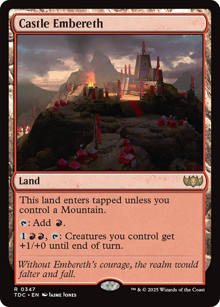 {R} Castle Embereth [Tarkir: Dragonstorm Commander][TDC 347]