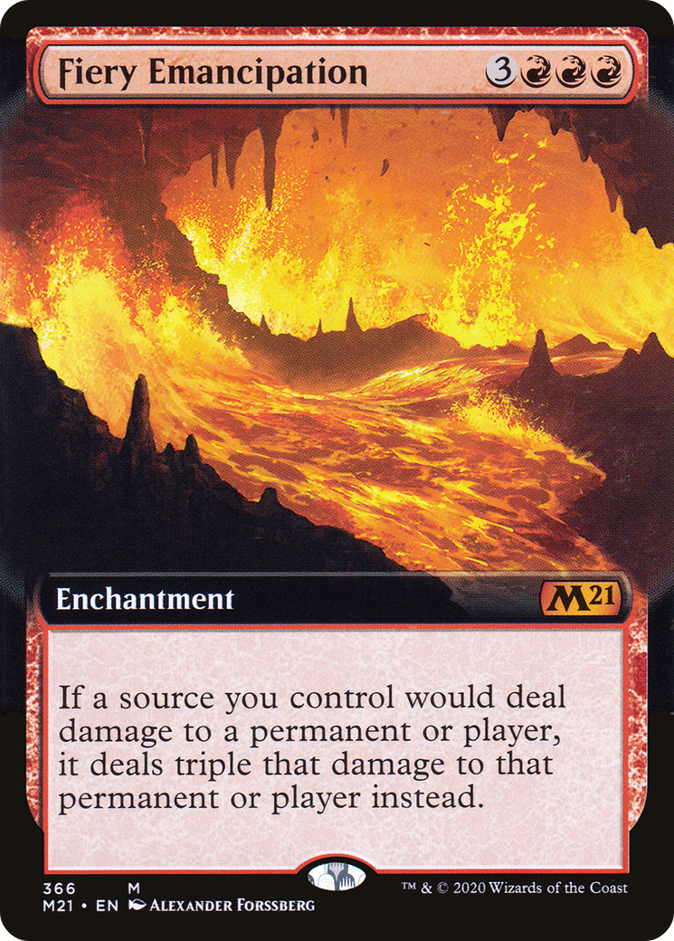 {R} Fiery Emancipation (Extended Art) [Core Set 2021][M21 366]