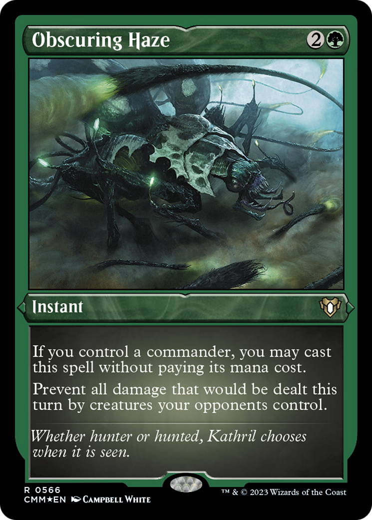 {R} Obscuring Haze (Foil Etched) [Commander Masters][CMM 566]