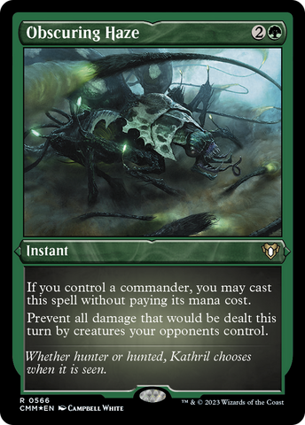 {R} Obscuring Haze (Foil Etched) [Commander Masters][CMM 566]