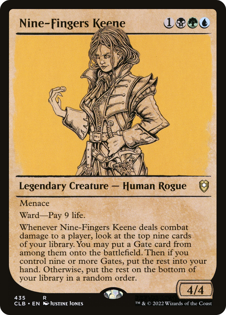 {R} Nine-Fingers Keene (Showcase) [Commander Legends: Battle for Baldur's Gate][CLB 435]