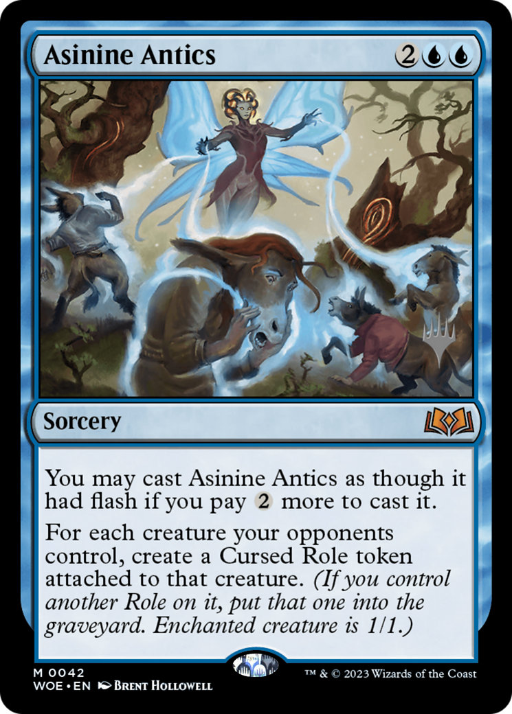 {@R} Asinine Antics (Promo Pack) [Wilds of Eldraine Promos][PP WOE 042]