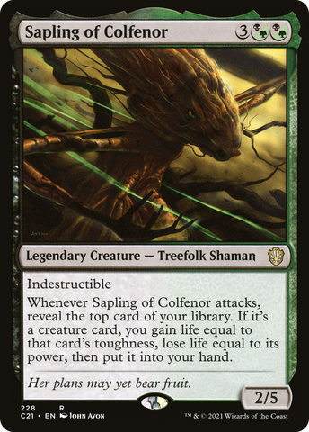 {R} Sapling of Colfenor [Commander 2021][C21 228]