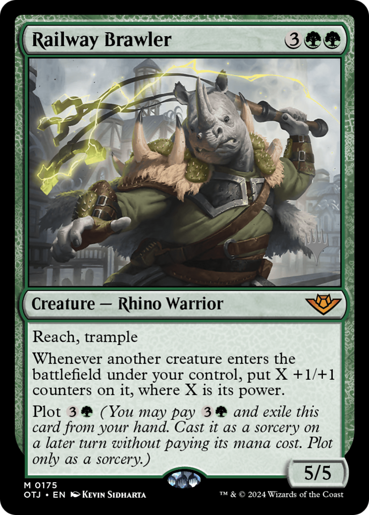 {@R} Railway Brawler (Promo Pack) [Outlaws of Thunder Junction Promos][PP OTJ 175]