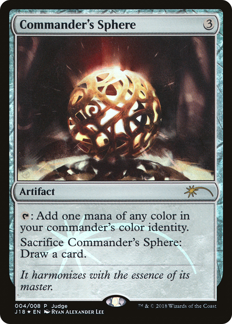 {R} Commander's Sphere [Judge Gift Cards 2018][PA J18 004]