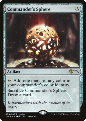 {R} Commander's Sphere [Judge Gift Cards 2018][PA J18 004]