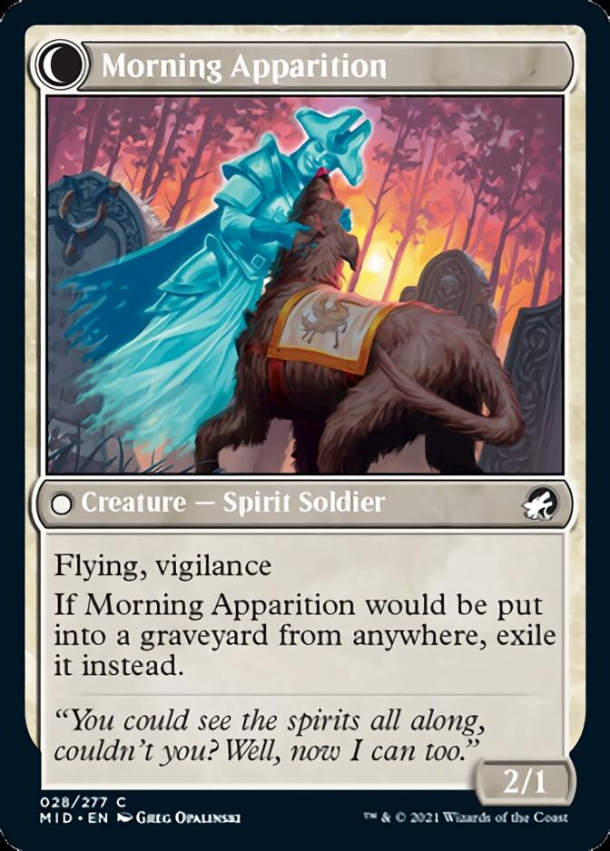 {C} Mourning Patrol // Morning Apparition [Innistrad: Midnight Hunt][MID 028]
