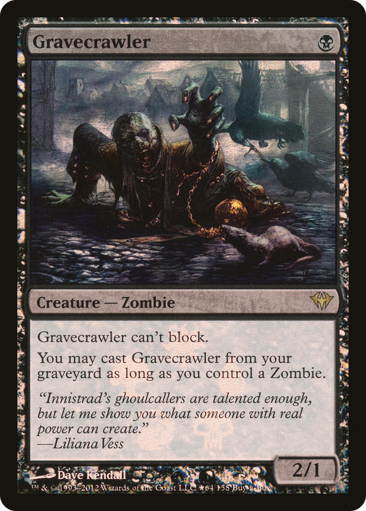 {R} Gravecrawler (Buy-A-Box) [Dark Ascension Promos][PA DKA *64] - Misty Mountain Games