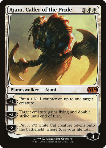 {R} Ajani, Caller of the Pride [Magic 2014][M14 001]