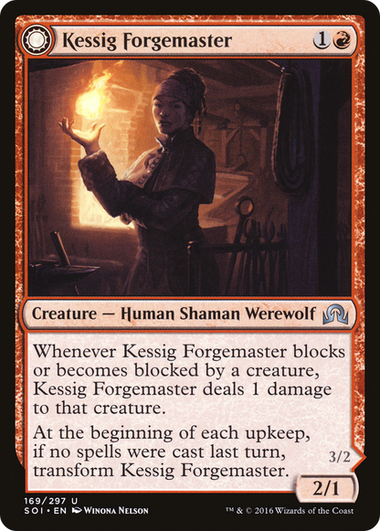 {C} Kessig Forgemaster // Flameheart Werewolf [Shadows over Innistrad][SOI 169] - Misty Mountain Games
