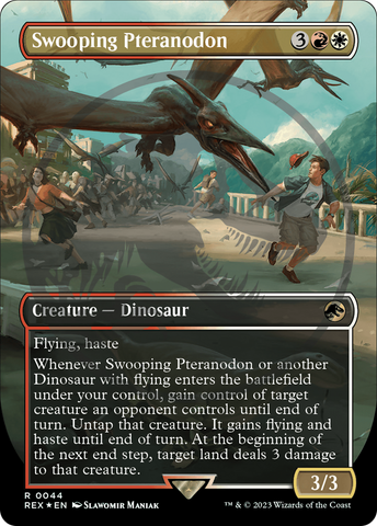 {T} Swooping Pteranodon Emblem (Borderless) [Jurassic World Collection Tokens][TREX 044]