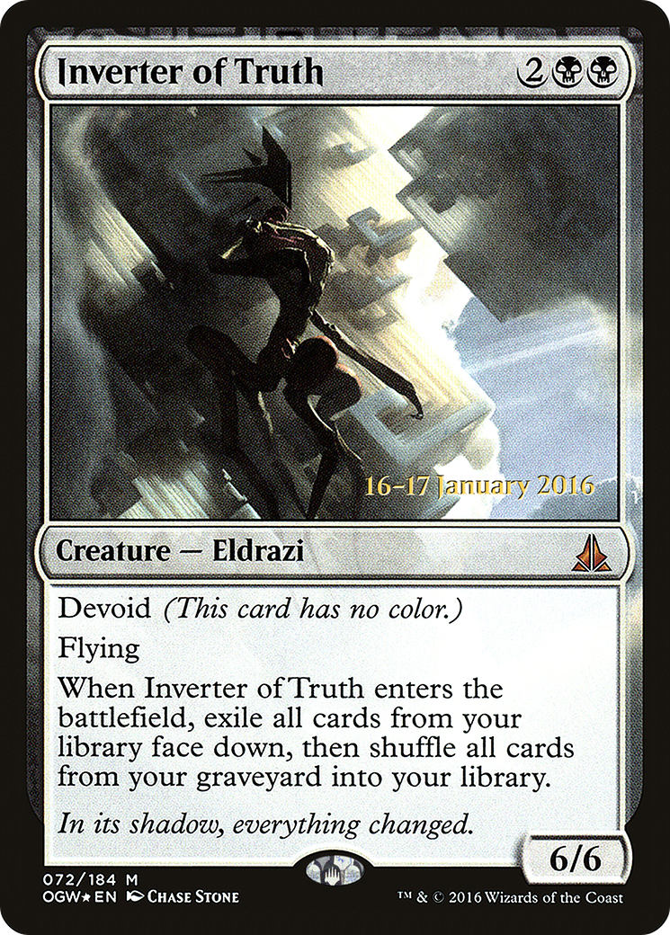 {R} Inverter of Truth [Oath of the Gatewatch Prerelease Promos][PR OGW 072] - Misty Mountain Games