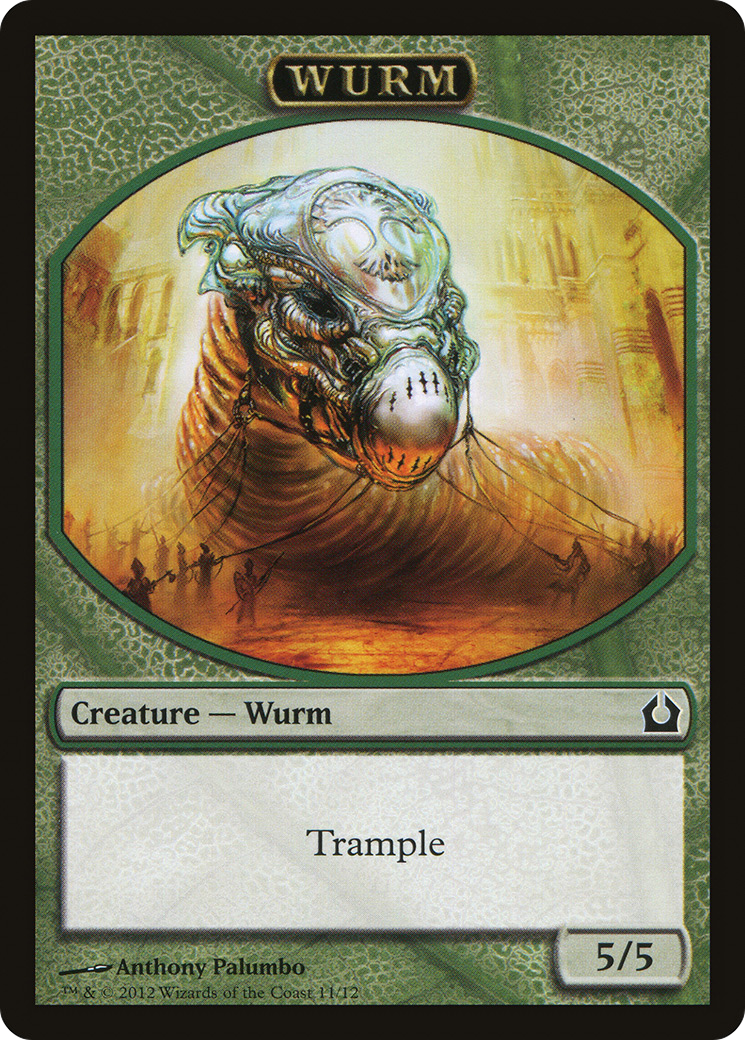 {T} Wurm Token [Return to Ravnica Tokens][TRTR 011]