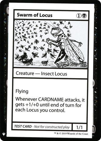 {R} Swarm of Locus [Mystery Booster Playtest Cards][CON CMB1 048]