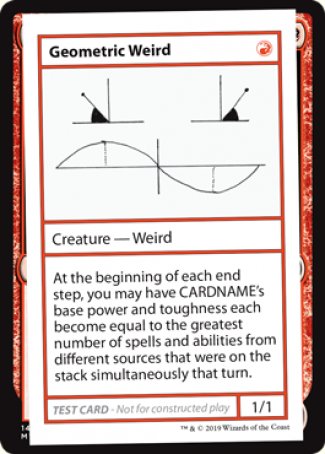 {R} Geometric Weird (2021 Edition) [Mystery Booster Playtest Cards][CMB1 069]