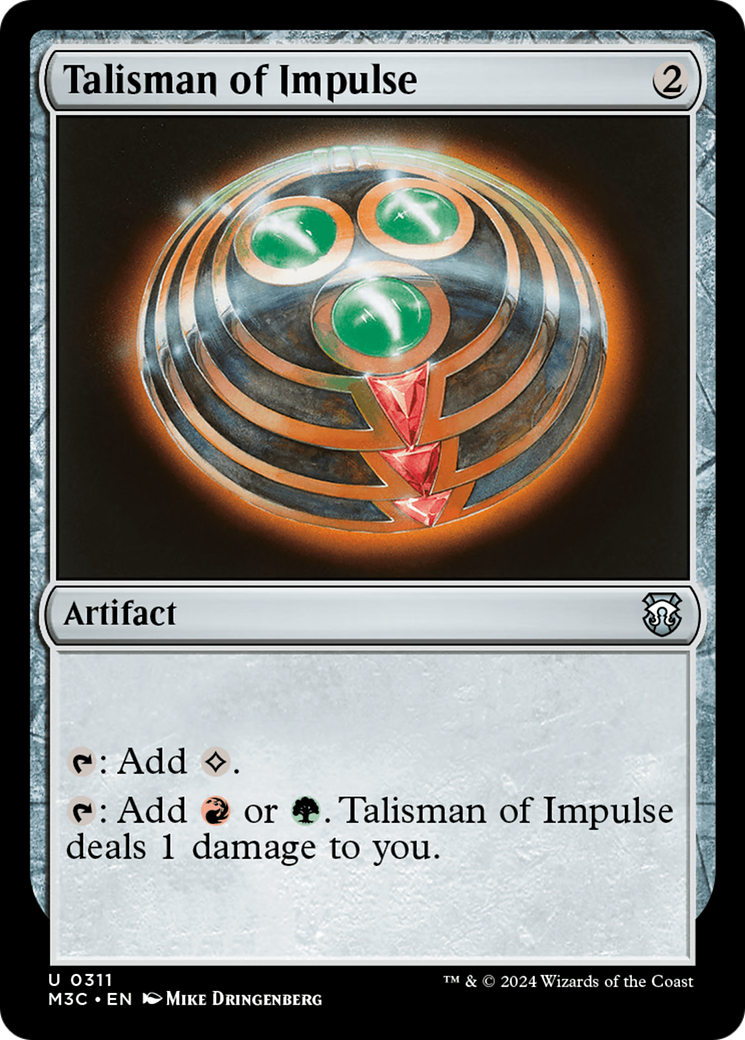 {C} Talisman of Impulse (Ripple Foil) [Modern Horizons 3 Commander][RPF M3C 311]