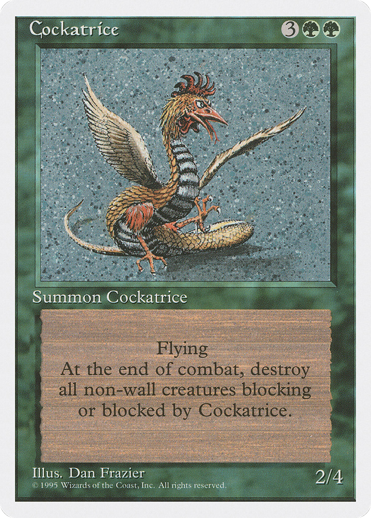 {R} Cockatrice [Fourth Edition][4ED 237]