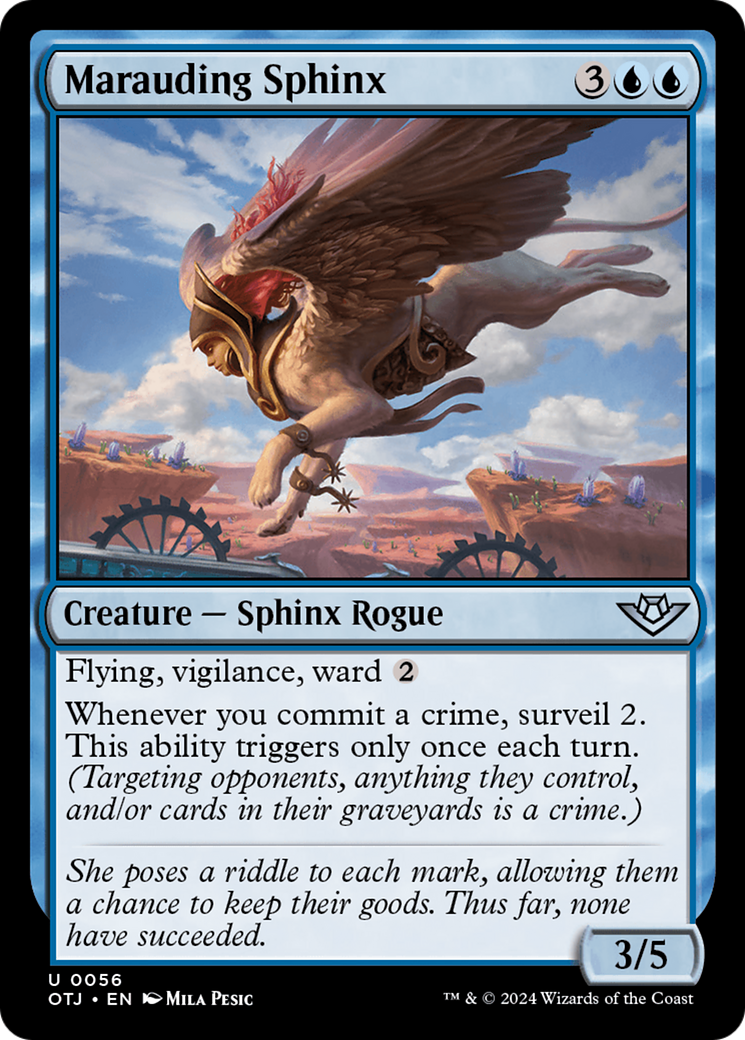 {@C} Marauding Sphinx [Outlaws of Thunder Junction][OTJ 056]