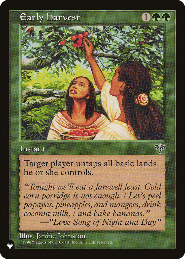 Early Harvest [LIST ]