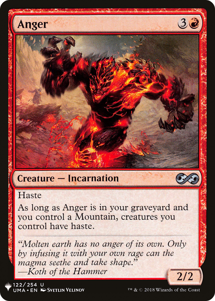 {C} Anger [Mystery Booster][LS UMA 122]