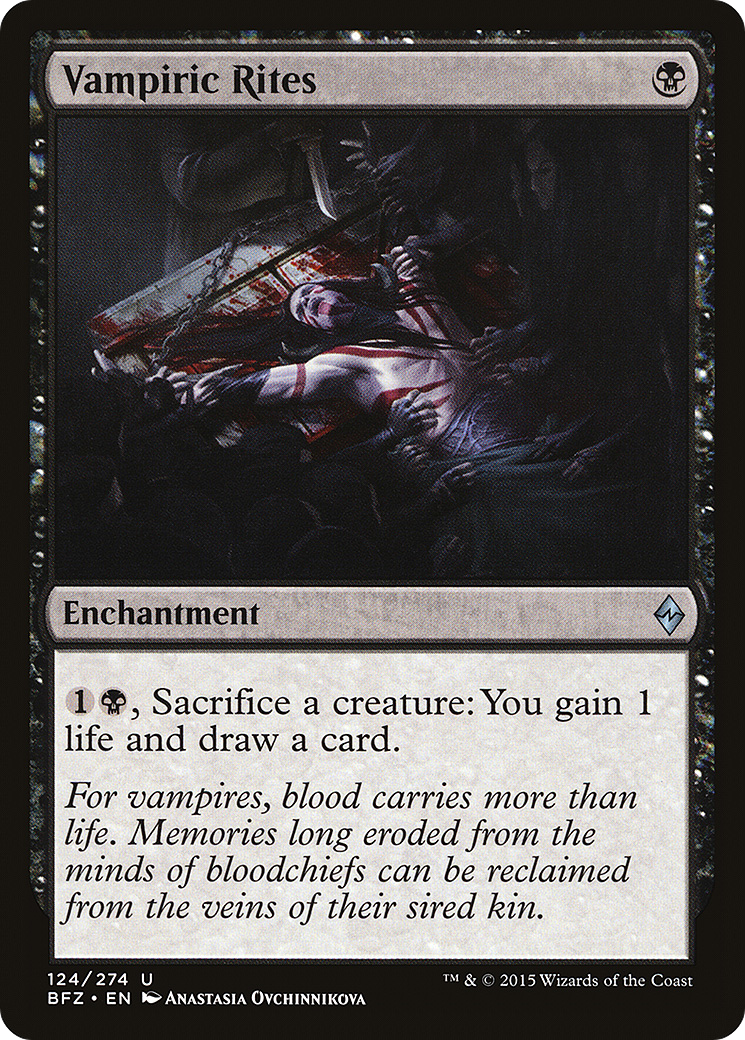 {C} Vampiric Rites [Battle for Zendikar][BFZ 124] - Misty Mountain Games