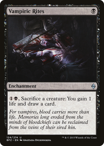 {C} Vampiric Rites [Battle for Zendikar][BFZ 124]
