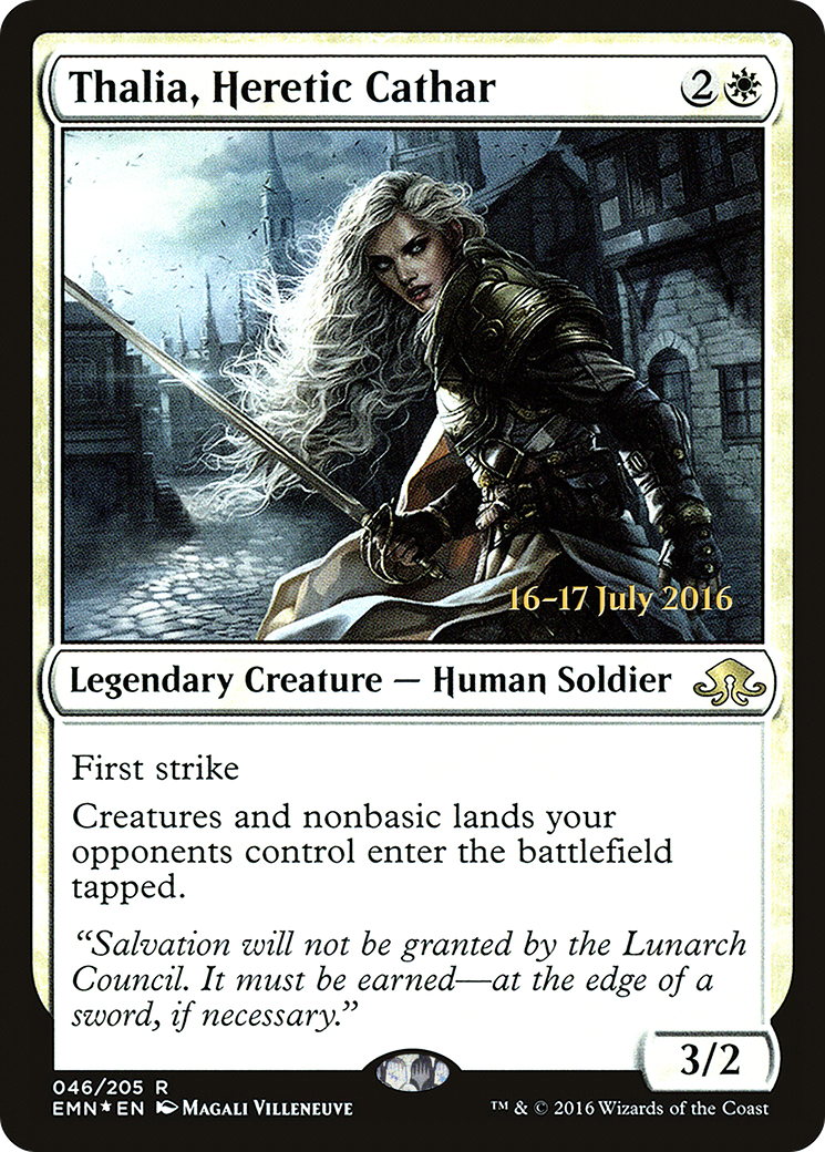 {R} Thalia, Heretic Cathar [Eldritch Moon Prerelease Promos][PR EMN 046] - Misty Mountain Games
