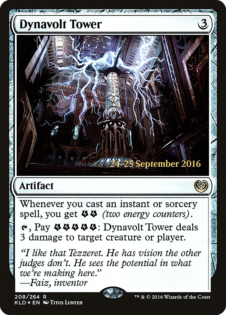 {R} Dynavolt Tower [Kaladesh Prerelease Promos][PR KLD 208]