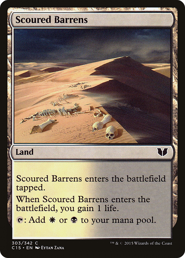 {C} Scoured Barrens [Commander 2015][C15 303] - Misty Mountain Games