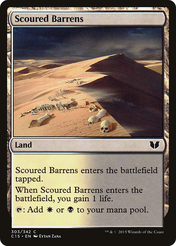{C} Scoured Barrens [Commander 2015][C15 303]