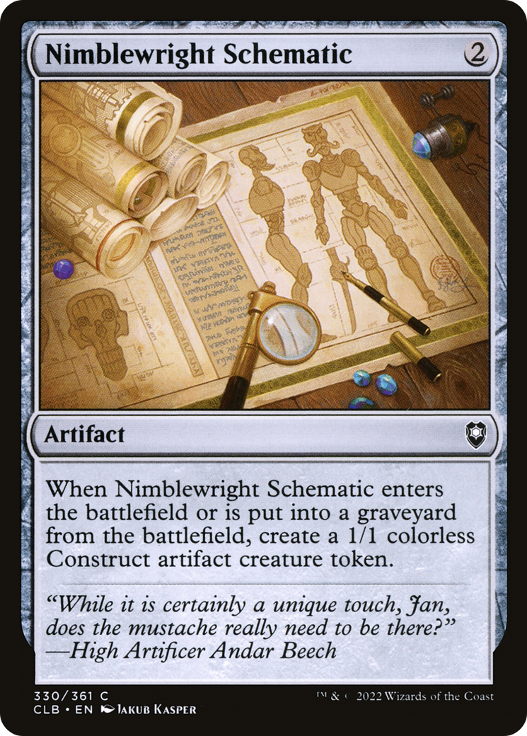 {C} Nimblewright Schematic [Commander Legends: Battle for Baldur's Gate][CLB 330]