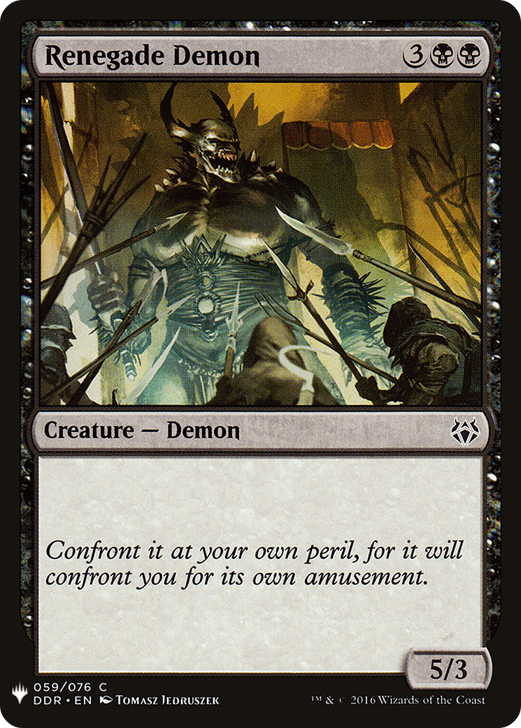{C} Renegade Demon [Mystery Booster][LS DDR 059]