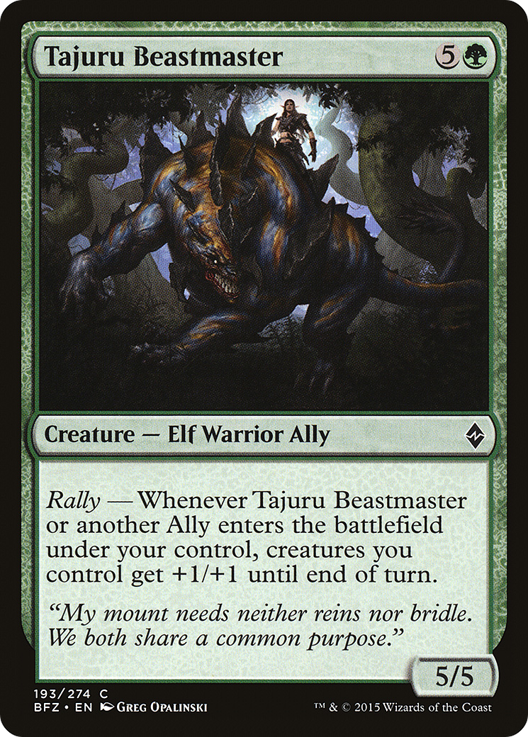 {C} Tajuru Beastmaster [Battle for Zendikar][BFZ 193] - Misty Mountain Games
