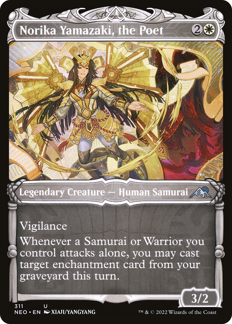 {C} Norika Yamazaki, the Poet (Showcase Samurai) [Kamigawa: Neon Dynasty][NEO 311]
