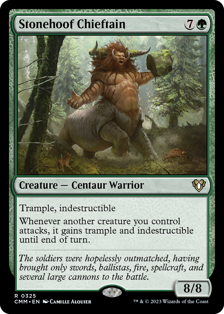 {R} Stonehoof Chieftain [Commander Masters][CMM 325]