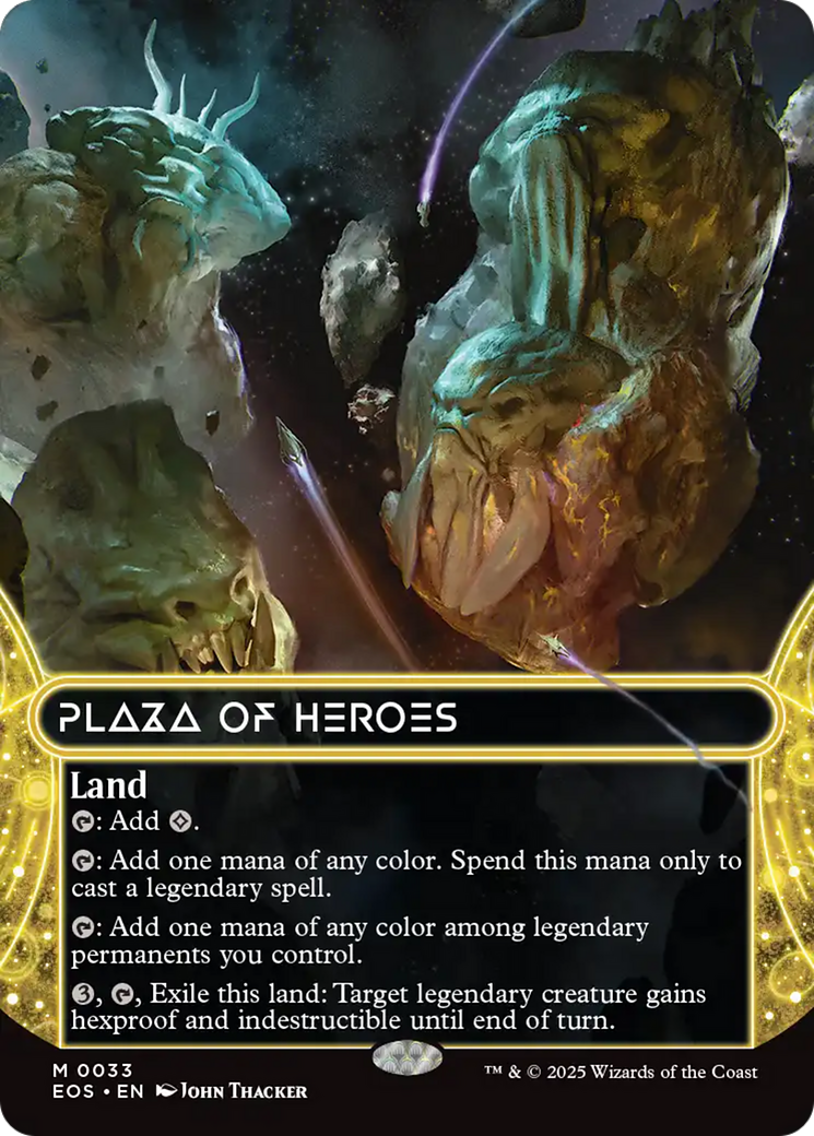 {@@ EOC R} Plaza of Heroes (0033) (Borderless) [Edge of Eternities: Stellar Sights][EOS 033]