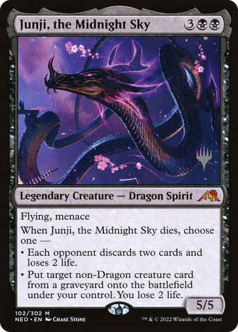 {R} Junji, the Midnight Sky (Promo Pack) [Kamigawa: Neon Dynasty Promos][PP NEO 102]